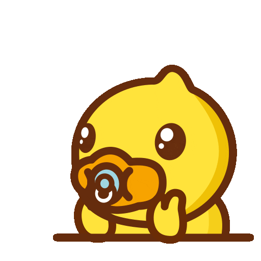 Happy Cutie Sticker by B.Duck