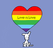 gay pride love GIF by Chippy the Dog