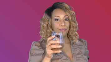 ComedianHollyLogan drink mad wine drinking GIF