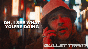Talking Brad Pitt GIF by Bullet Train