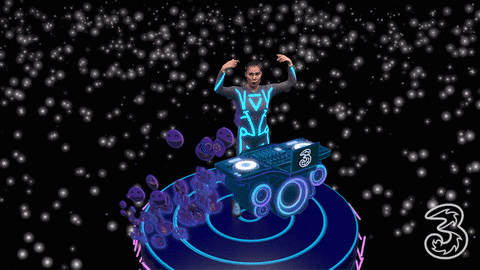 Dj Motion GIF by ThreeUK - Find & Share on GIPHY