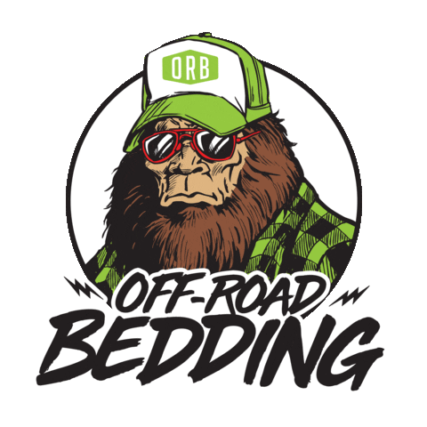 Beard Camping Sticker by Off-Road Bedding