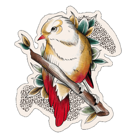 Tattoo Artist Bird Sticker