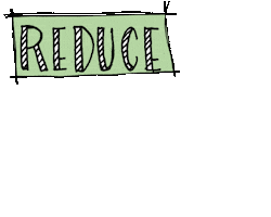 Environment Reduce Sticker by Louisa Dellert