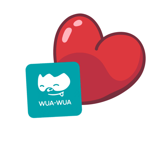 Love Sticker by Couches Lavables WUA-WUA