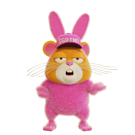 Easter Bunny Pink Sticker by Grind