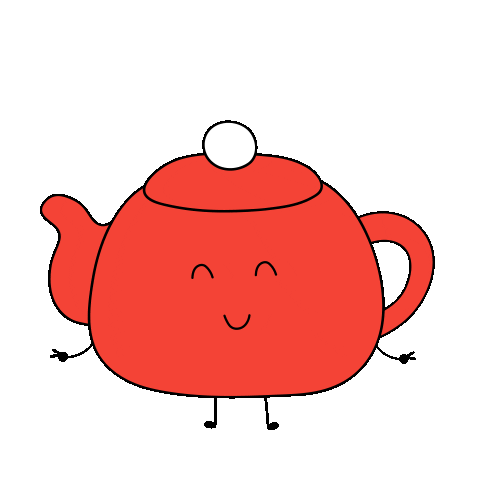 Tea Teapot Sticker by Rawww