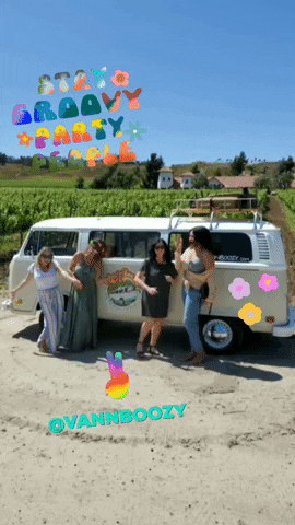 vannboozy party drink wine bus GIF