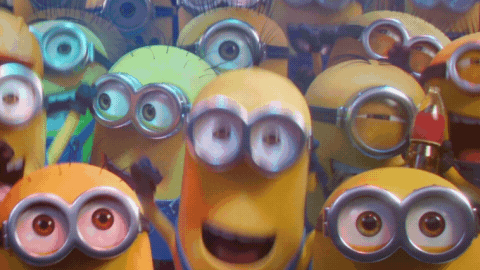 Excited Cheering Gif By Minions Find Share On Giphy