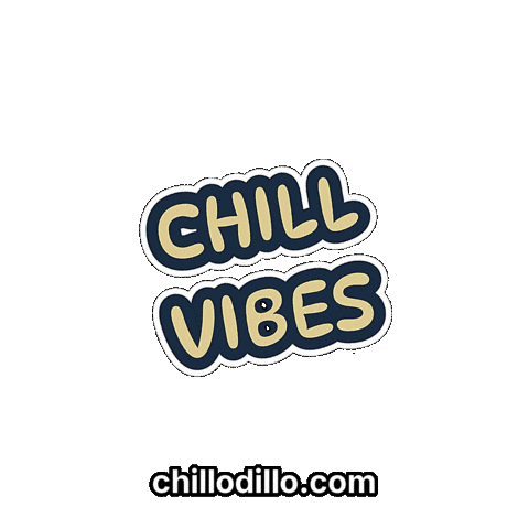 Relaxed Chill Vibes Sticker by Chillo Dillo