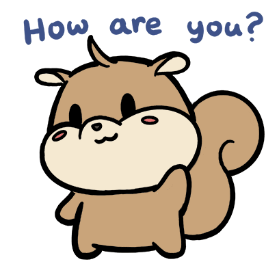How Are You Hello Sticker By Aminal Sticker for iOS & Android | GIPHY