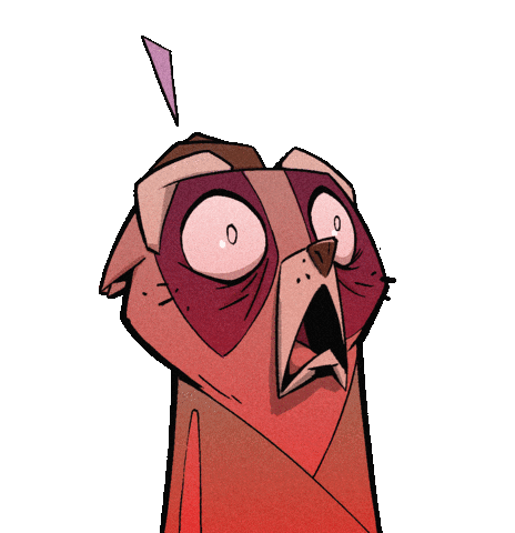 Shocked Sticker