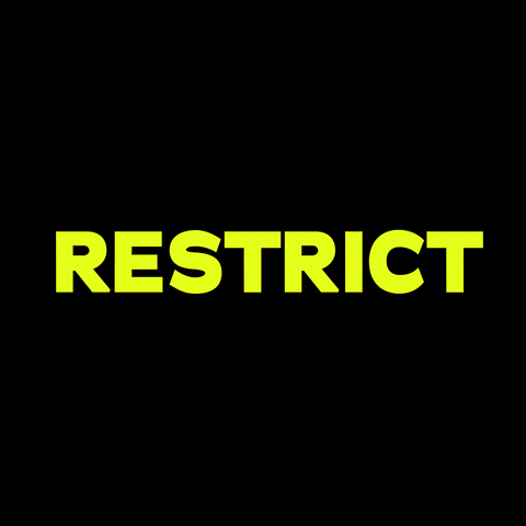 Logo Restrict GIF by enchanted grdn