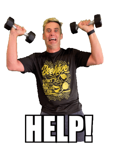 Help Sticker by Beehive Sports