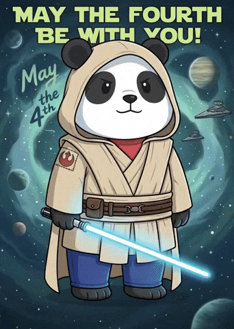 May The Fourth Be With You Star Wars GIF by Pandu Pandas