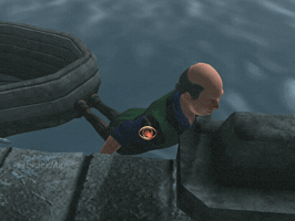 Elder Scrolls Swimming GIF