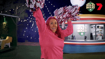 Pink Cheer GIF by Channel 7