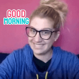 Good Morning Hello GIF by Laura Rike