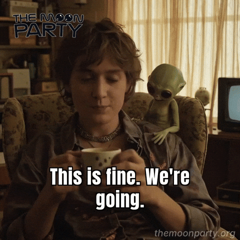 Therapy This Is Fine GIF by The Moon Party