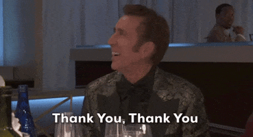 Nicolas Cage Thank You GIF by Golden Globes