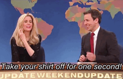 kristen wiig weekend update seth meyers rebecca larue GIF