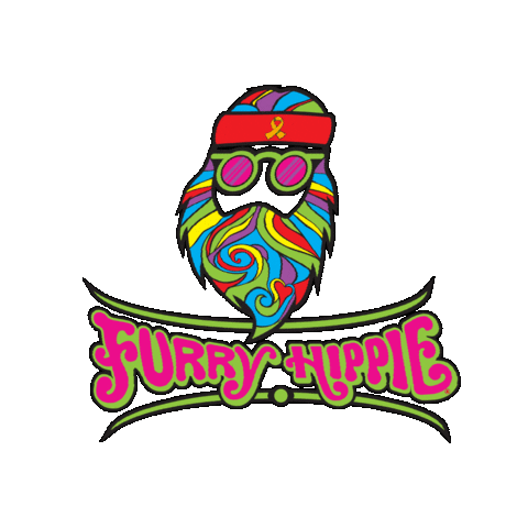 Furry Hippie Beard Company Sticker