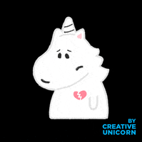 Sad Heart Break GIF by Creative Unicorn