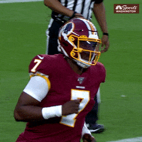 Dwayne Haskins Touchdown GIF by NBC Sports Washington - Find &amp; Share on  GIPHY