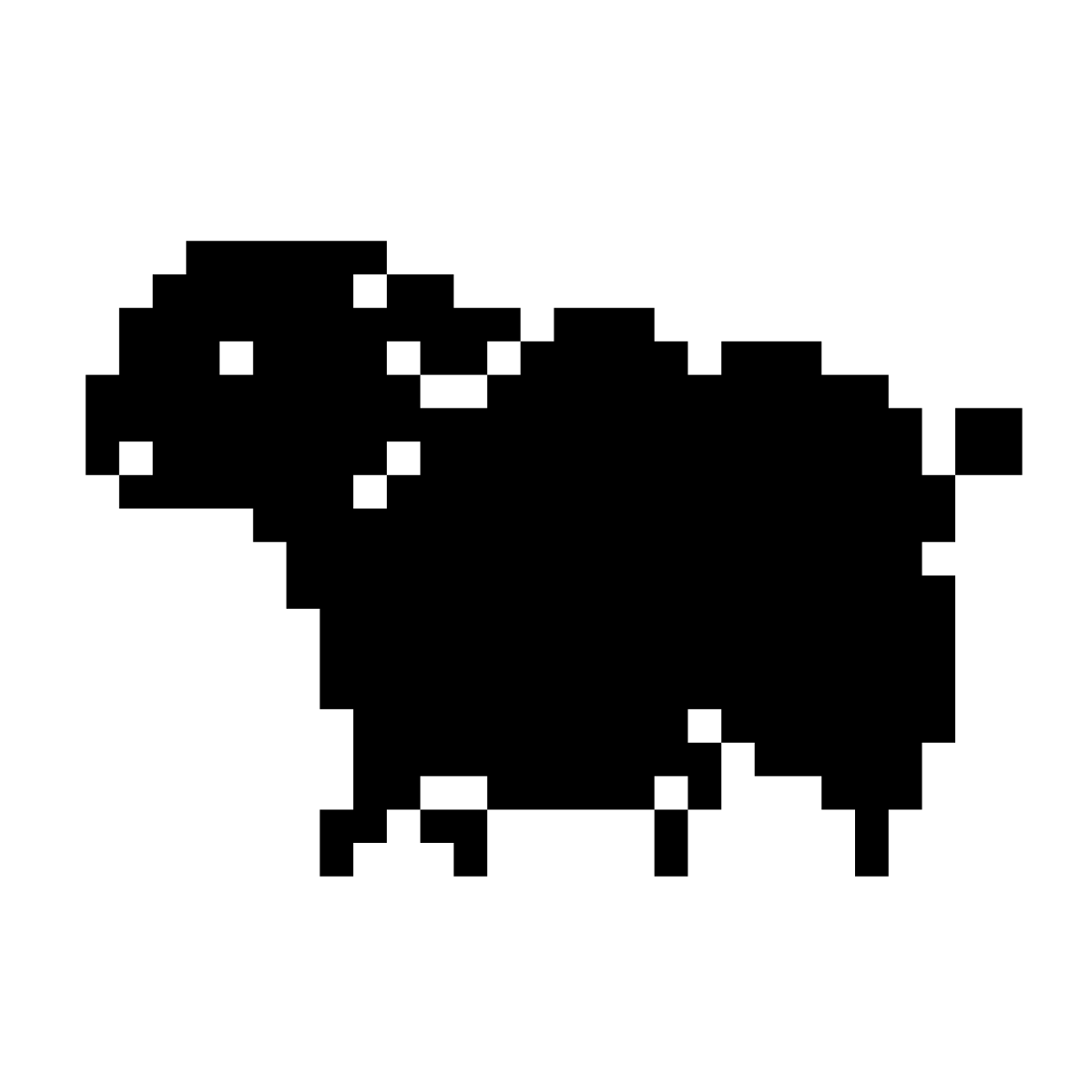 Black Sheep Pixel Art Sticker by BBH Singapore for iOS & Android GIPHY