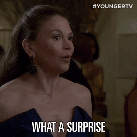 Surprise Suttonfoster GIF by YoungerTV