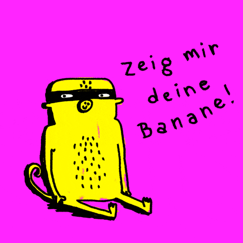 Monkey Banana GIF by Kochstrasse™