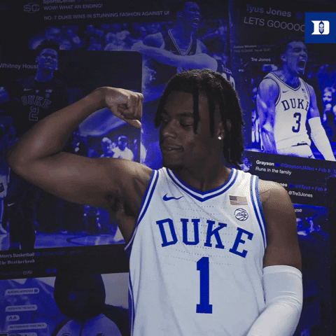 Flexing Move On GIF by Duke Men's Basketball