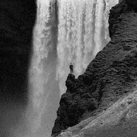 waterfall iceland GIF