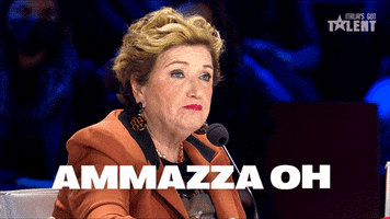 Mamma Mia Reaction GIF by Italia's Got Talent