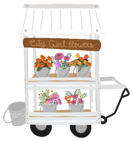 City Girl Flower Farm Sticker