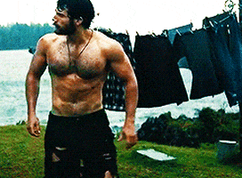 henry cavill muscles GIF