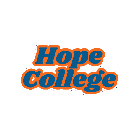 Hopecollege Sticker by Off Campus Study Hope College
