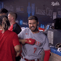 Eugenio Suarez Heart GIF by Cincinnati Reds - Find & Share on GIPHY