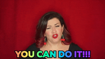 christinegritmon red you can do it encouragement cgritmon GIF