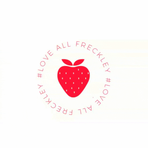 Strawberry GIF by Freckley Design