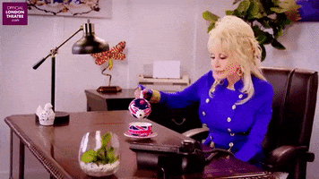 Pouring Dolly Parton GIF by Official London Theatre