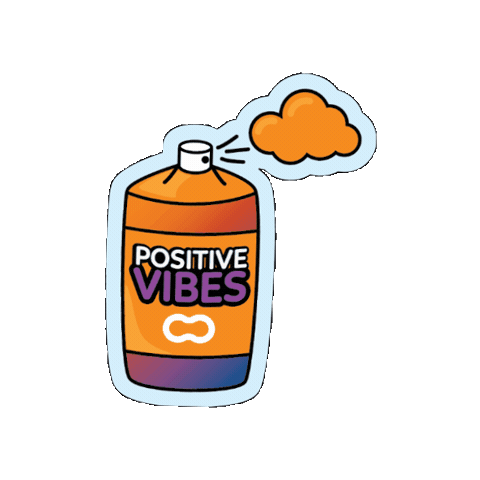 Good Vibes Positivity Sticker by Up Hellas