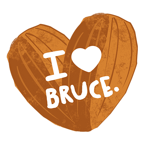Nutty Bruce Sticker