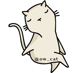 Off White Cat Sticker