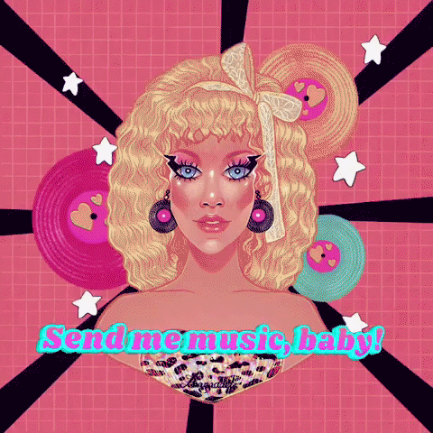 Back To The 80S Pink GIF by zhanadarte