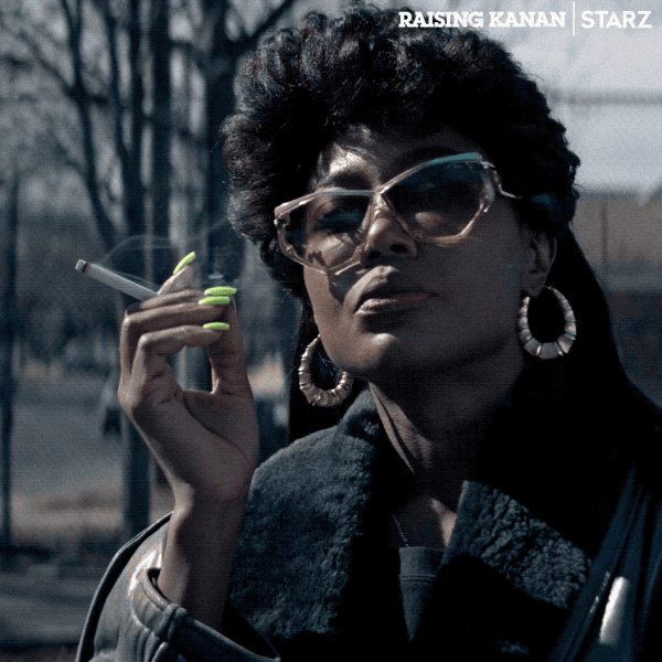 Patina Miller Smoking GIF by Raising Kanan