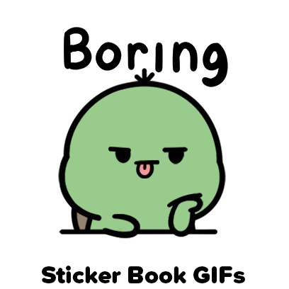 Bored Same Old Sticker By Sticker Book Ios GIF