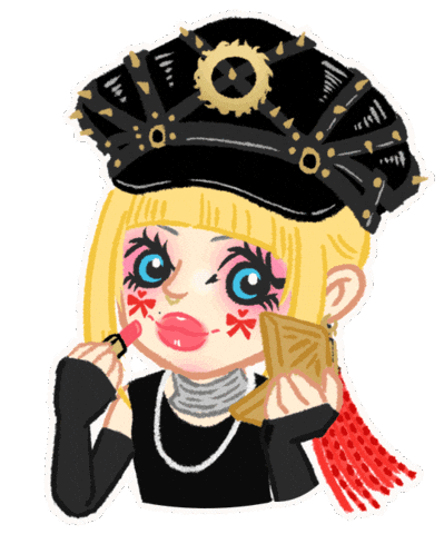 Makeup Lipstick Sticker
