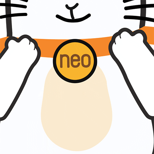 Cat Smile GIF by Bank Neo Commerce