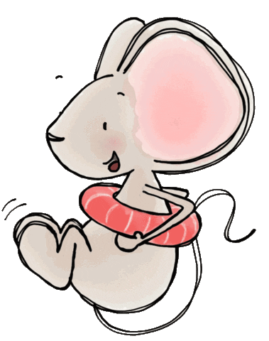 Summer Swimming Sticker by Thuis bij Muis